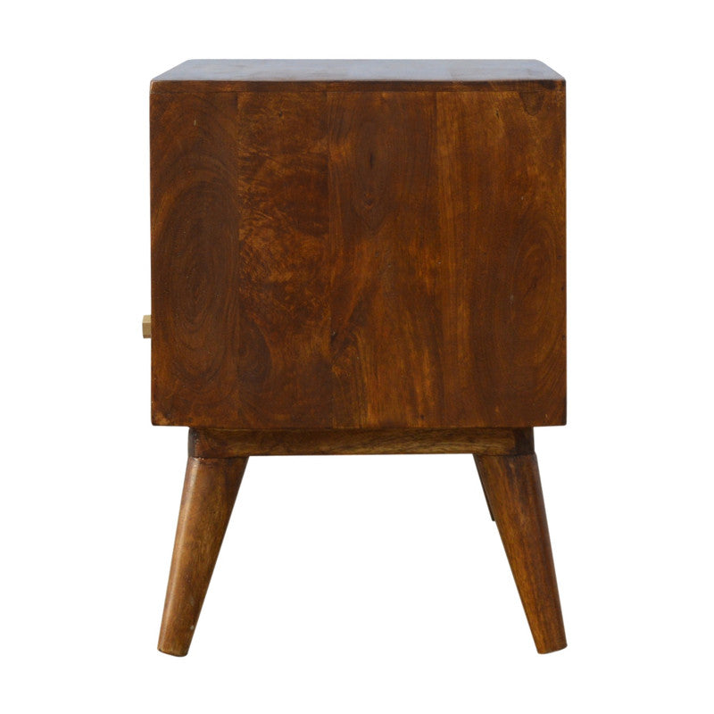 Gold Pattern Drawer Media Unit
