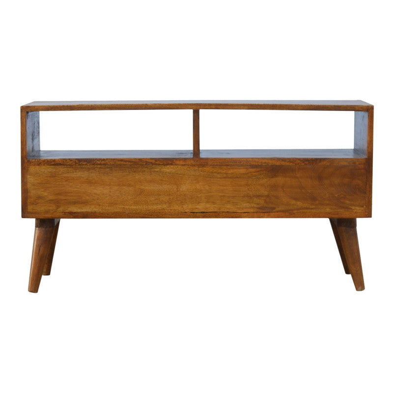 Gold Pattern Drawer Media Unit