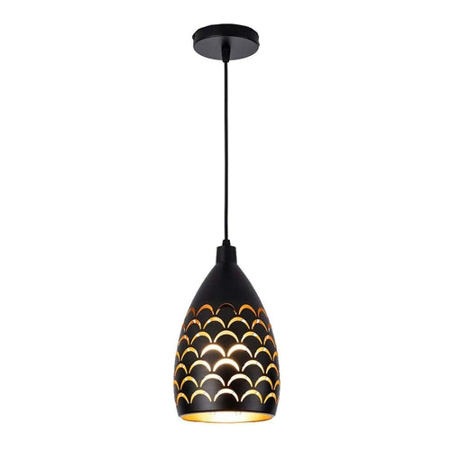 Luxury Pendant Cluster Light Fitting Lights Black Cage.