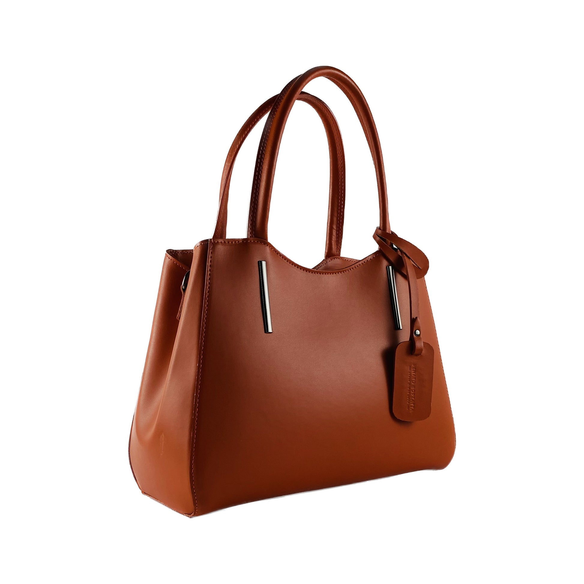 Genuine Leather Handbag with Shoulder Strap