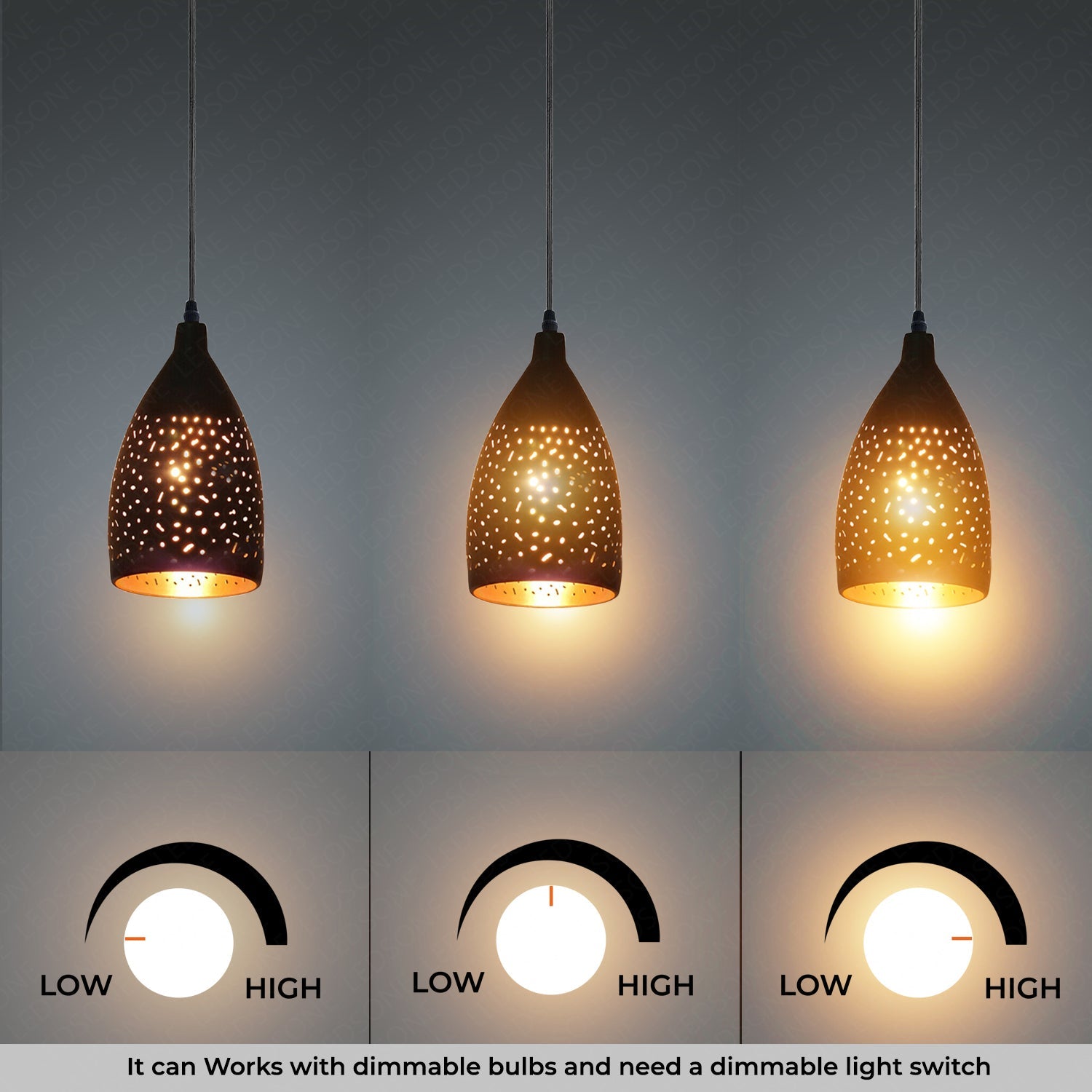 Retro Unique Pendant Light ~ 3872