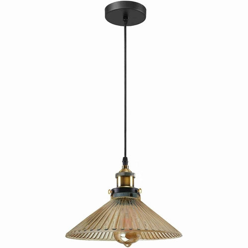 Industrial Suspended Ceiling Lights Style Glass Pendant Lamp ~1419