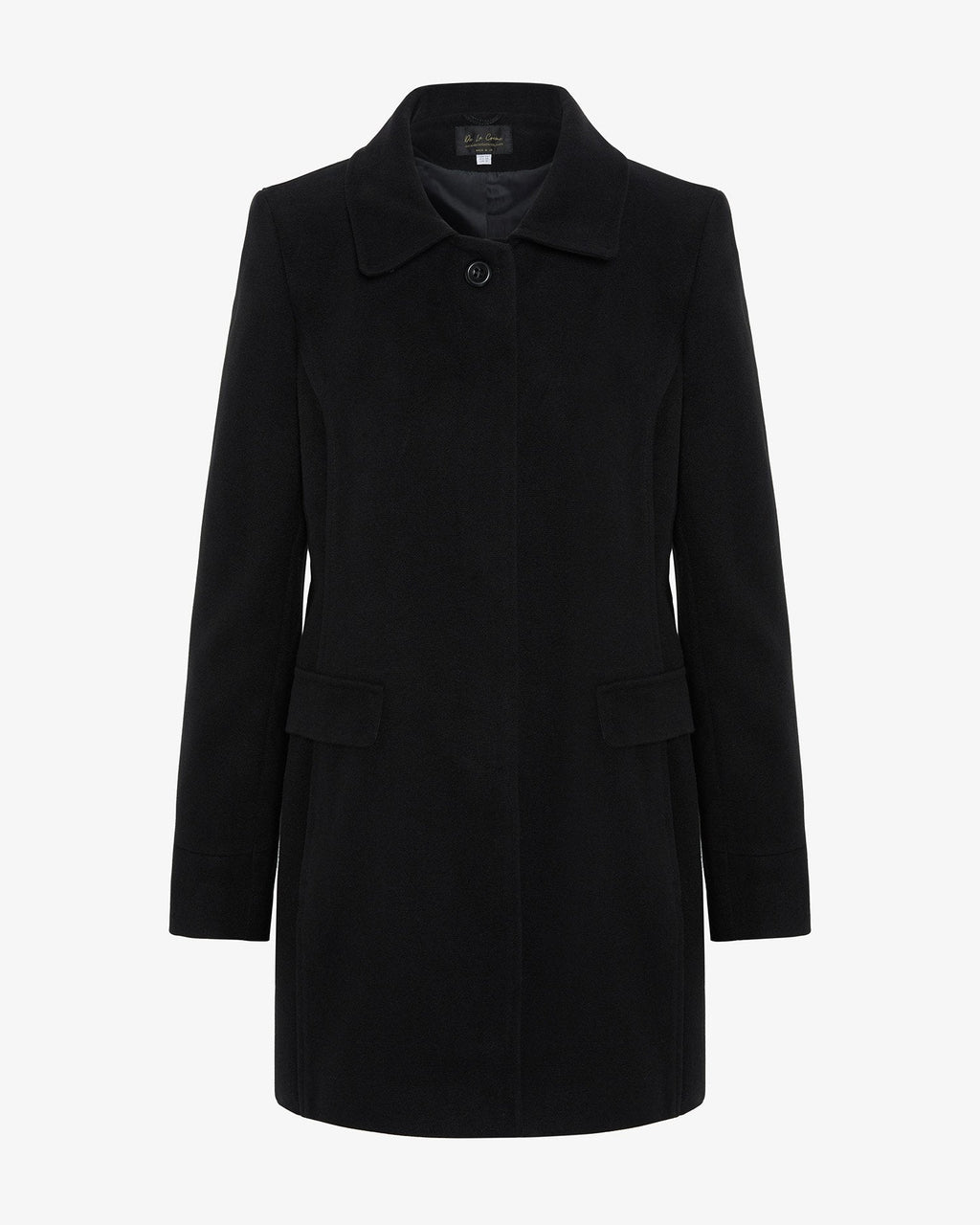 Womens Wool Blend Hip Length Covert Coat