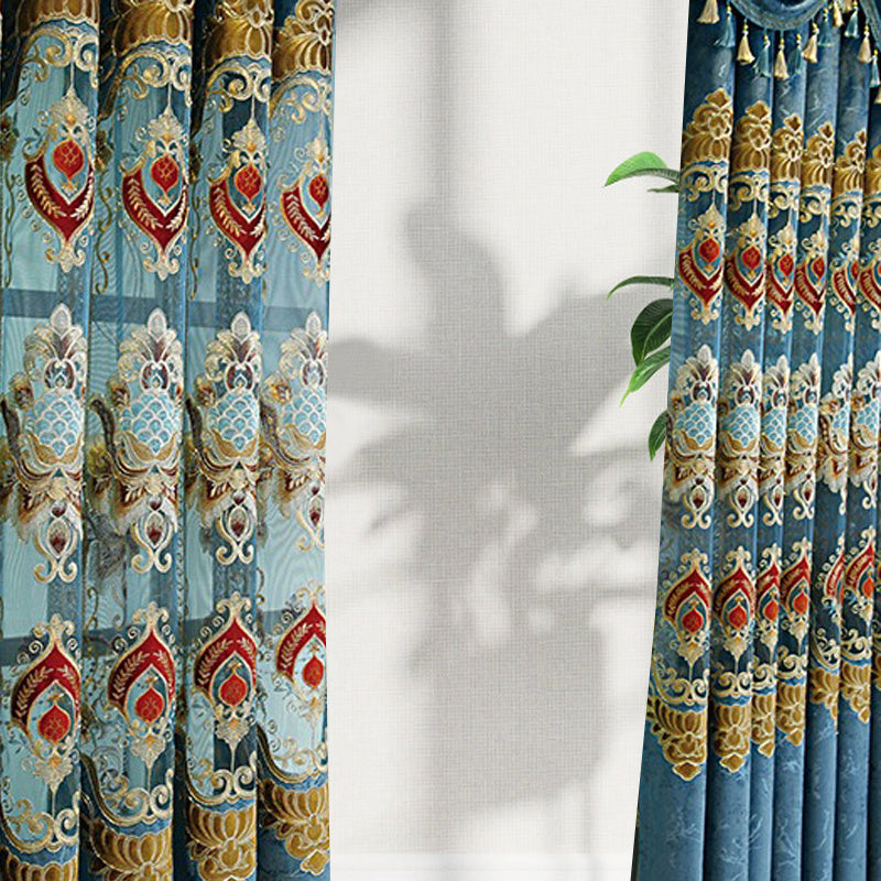 VeluRomi™ – Modern Velvet Embroidered Curtains for Light-Proof