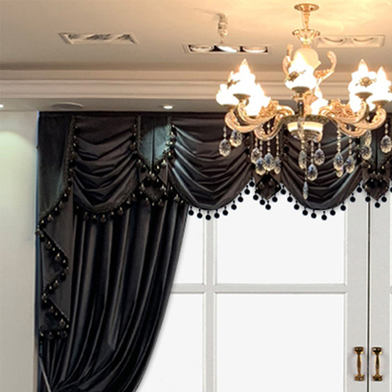 NoirÉlégance™ – Velvet Blackout Curtains for Luxury Villas & Interiors