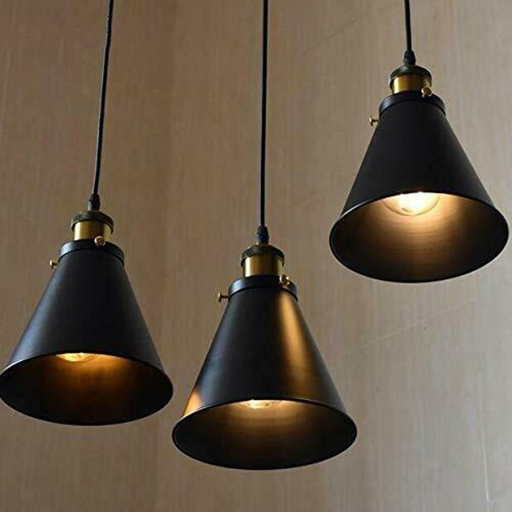 Vintage Retro Ceiling Corn Pendant Light Shade gold holder ~2887