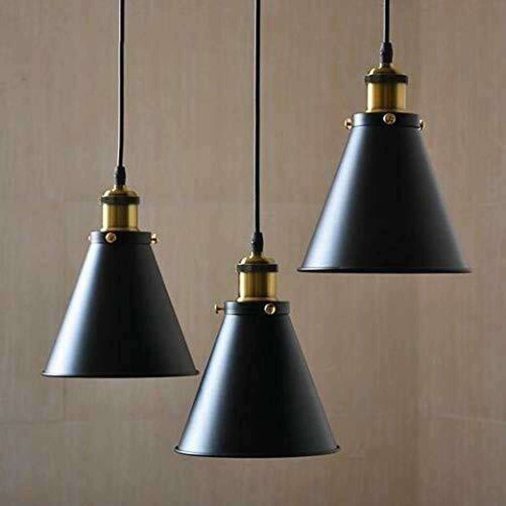 Vintage Retro Ceiling Corn Pendant Light Shade gold holder ~2887