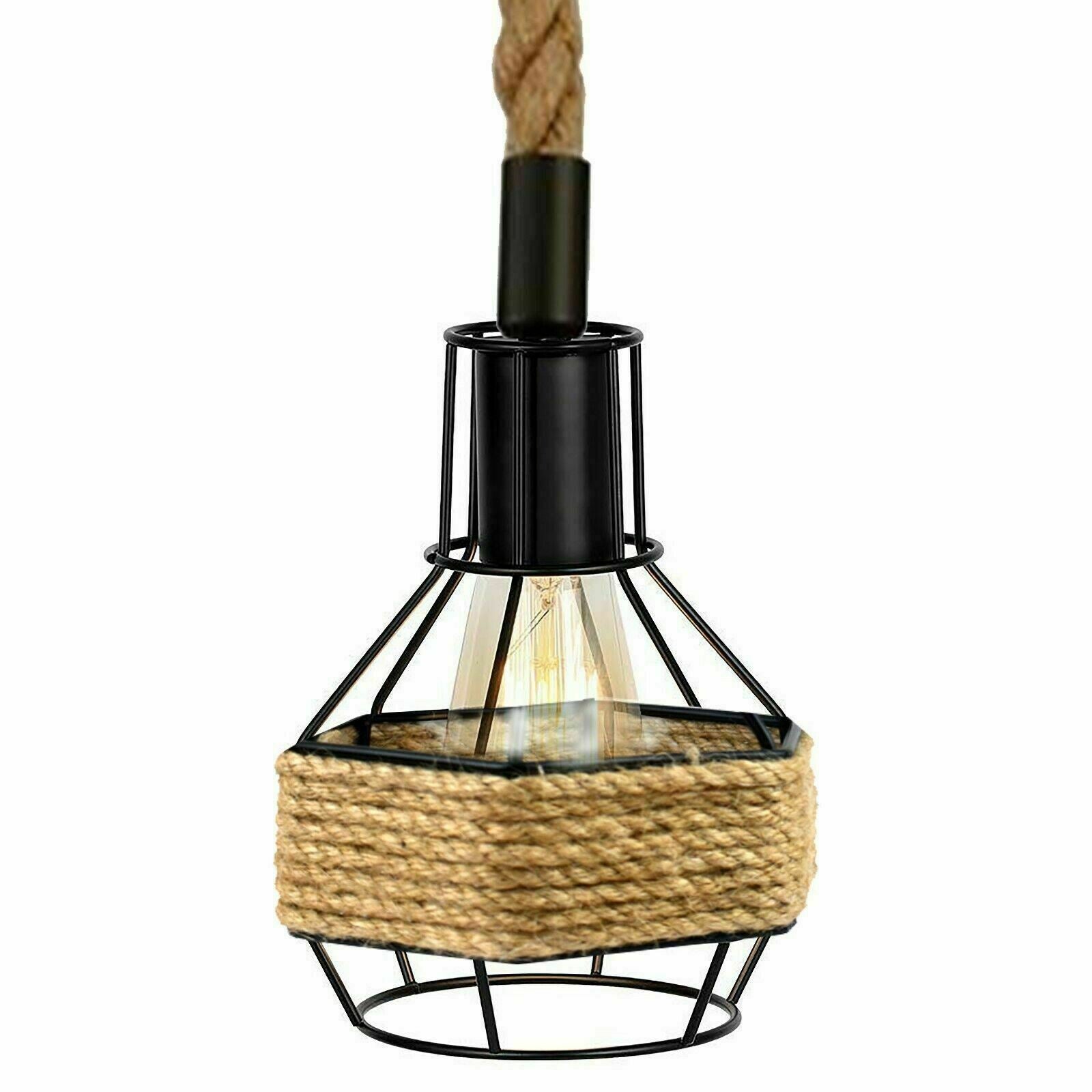 Retro Industrial Metal Pendant Light – Vintage Suspended Ceiling
