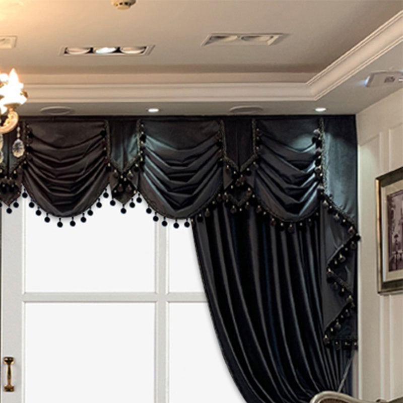 NoirÉlégance™ – Velvet Blackout Curtains for Luxury Villas & Interiors