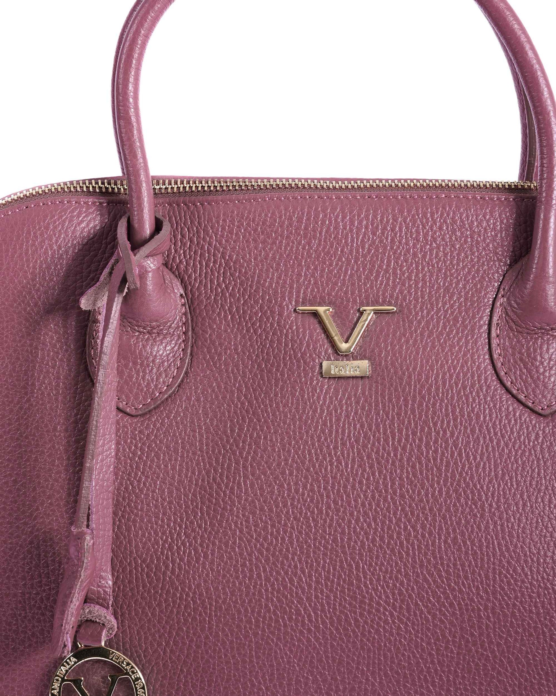V Italia Womens Handbag Raspberry BC10880 DOLLARO PRUGNA
