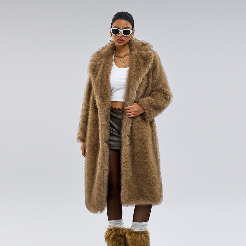 Royal Faux Fur Maxi Coat – 25 Edition
