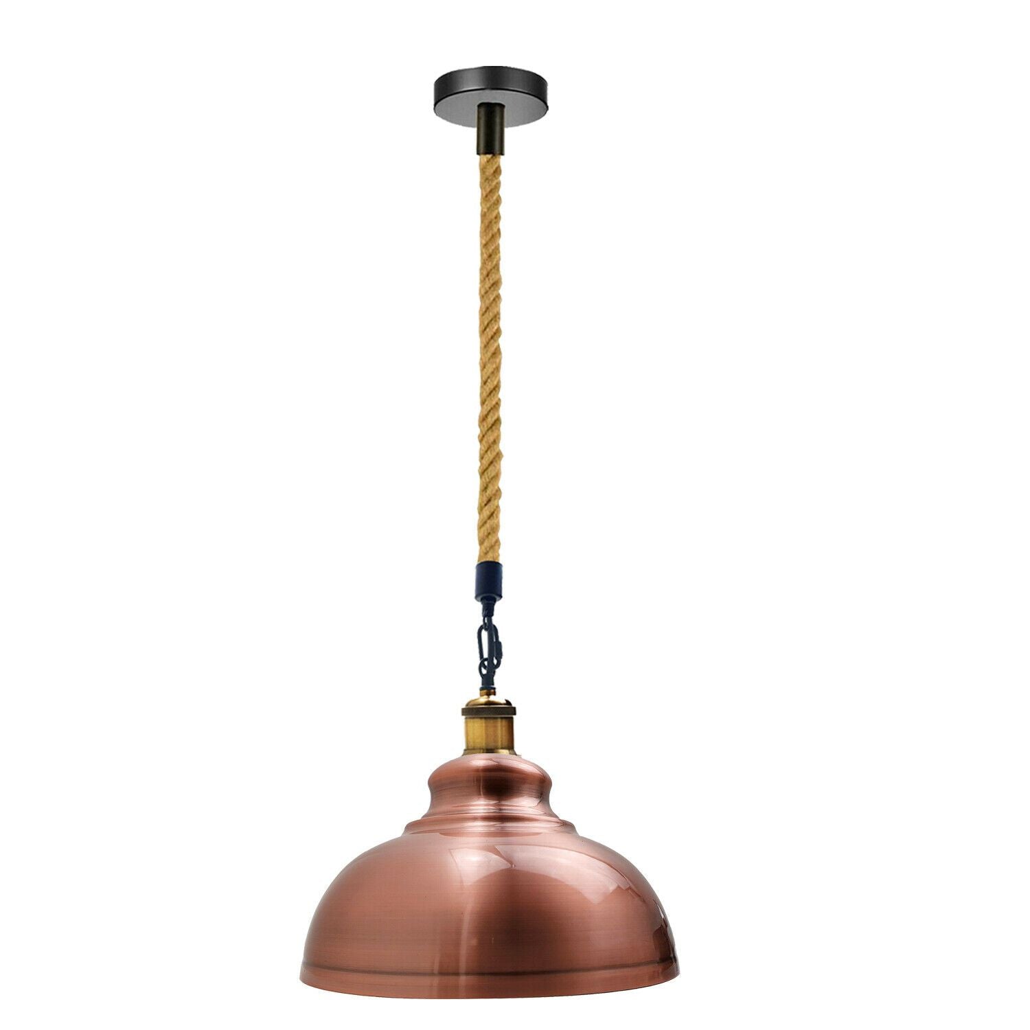 Copper Hemp Hanging Retro Ceiling Industrial Light~1937