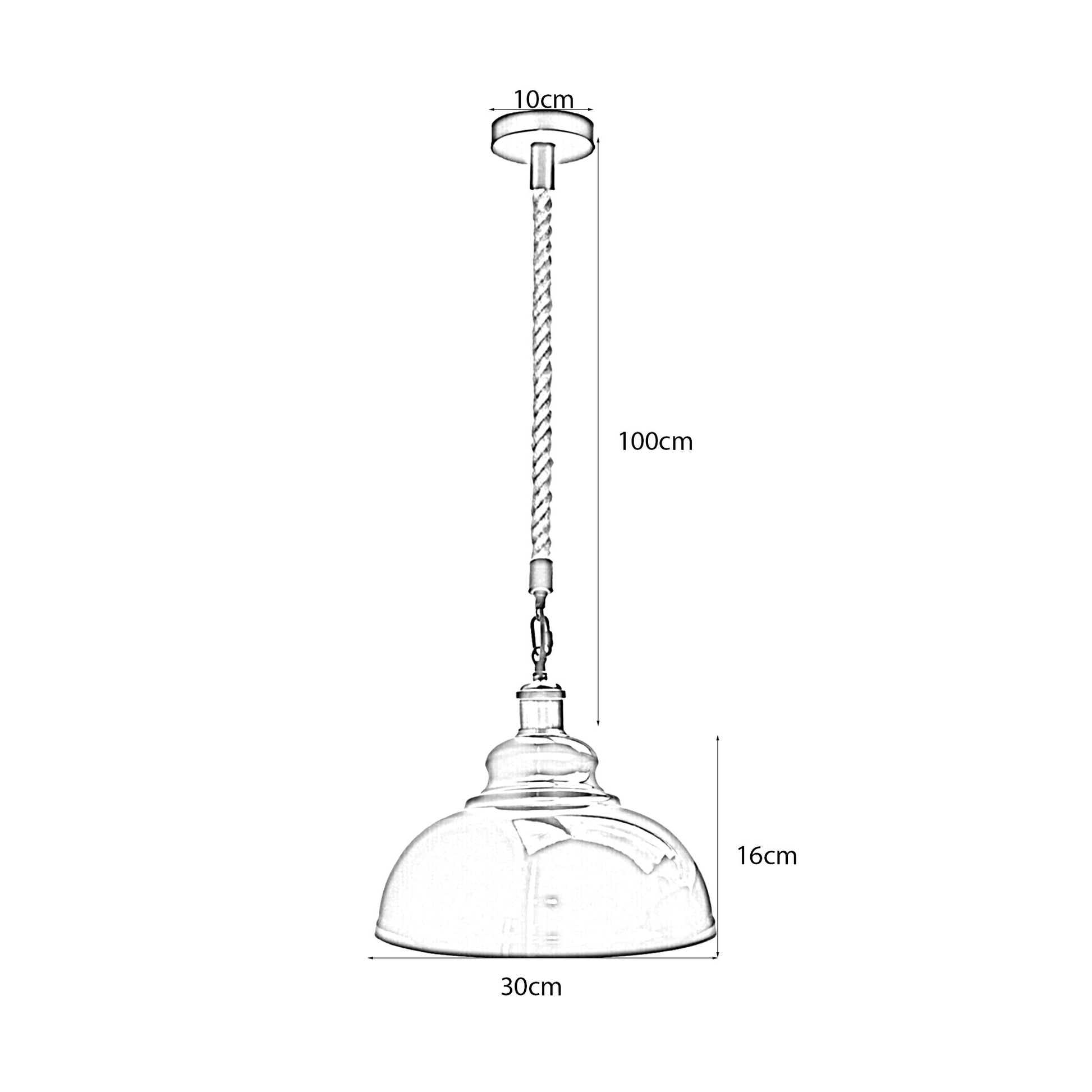 Copper Hemp Hanging Retro Ceiling Industrial Light~1937