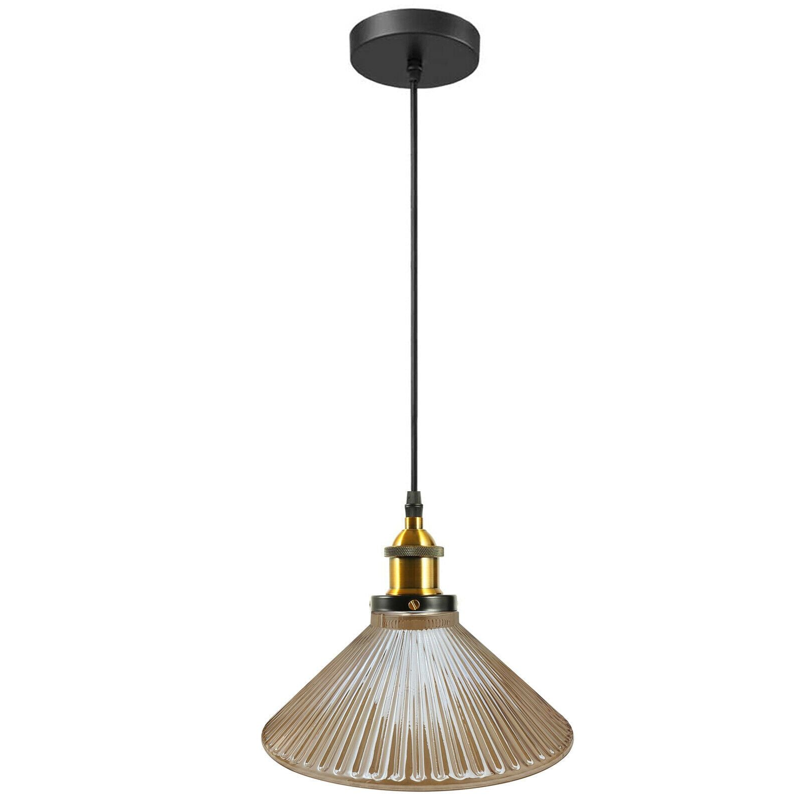 Industrial Suspended Ceiling Lights Style Glass Pendant Lamp ~1419