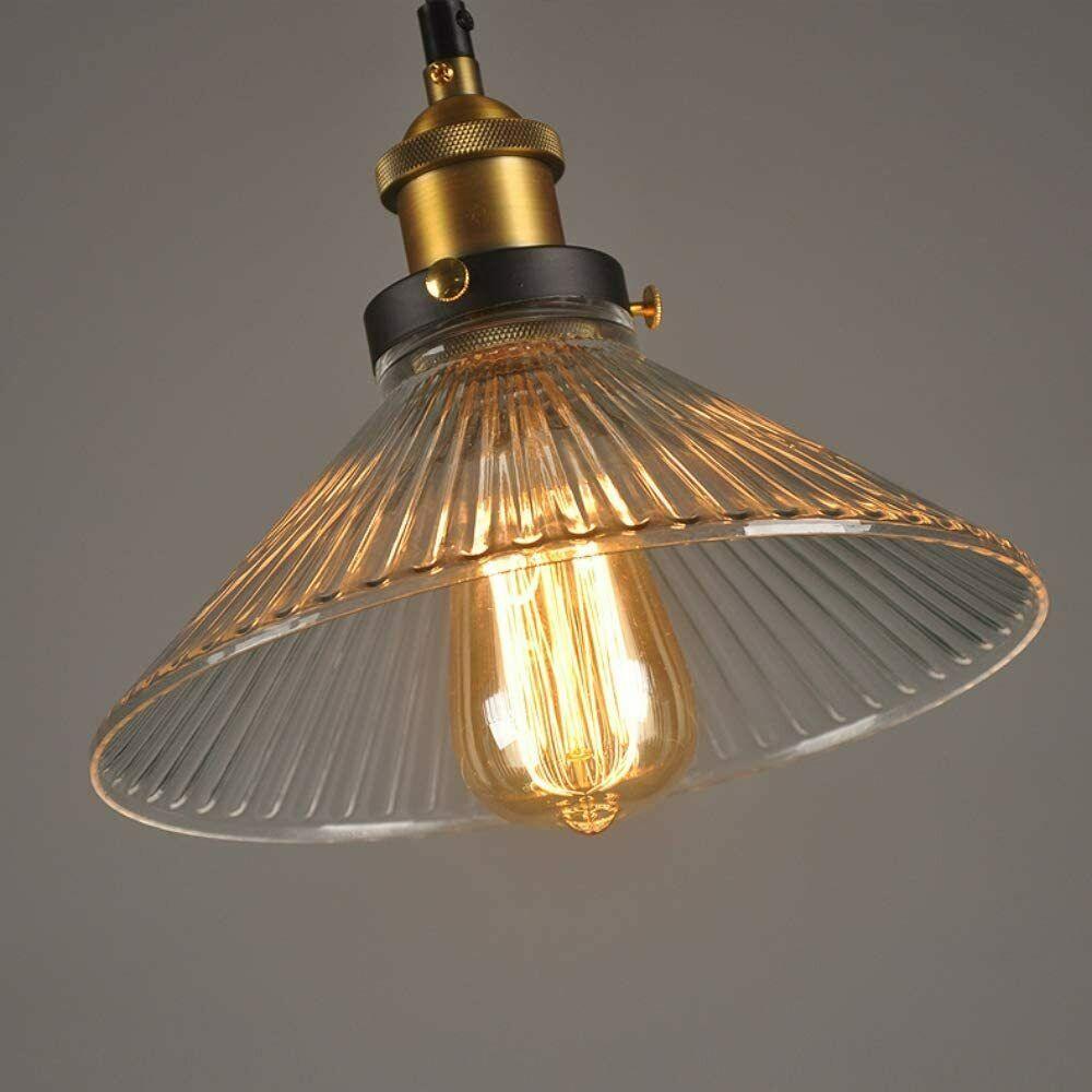 Industrial Suspended Ceiling Lights Style Glass Pendant Lamp ~1419