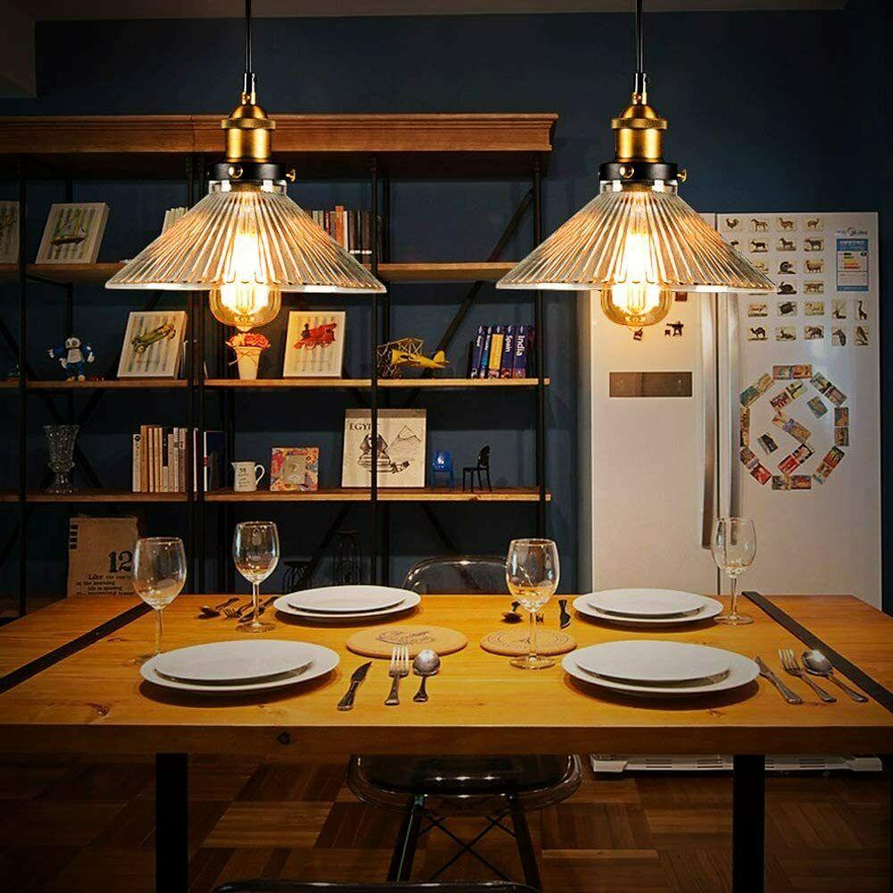 Industrial Suspended Ceiling Lights Style Glass Pendant Lamp ~1419