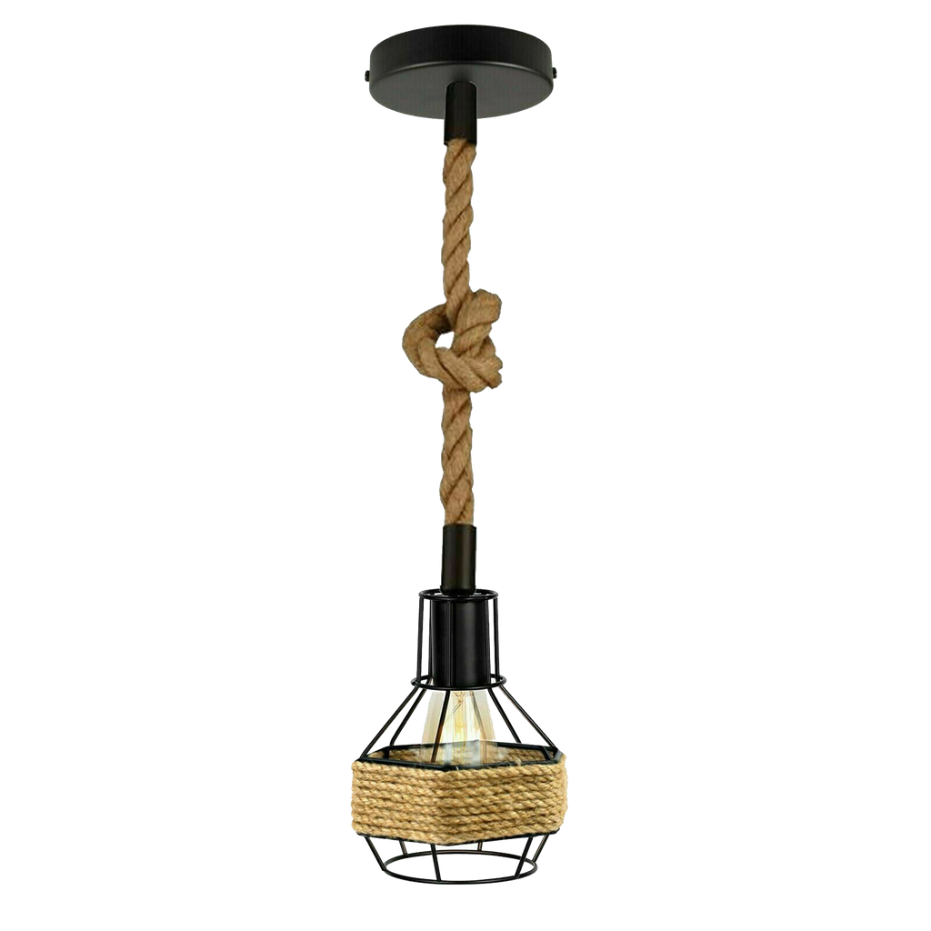 Retro Industrial Metal Pendant Light – Vintage Suspended Ceiling