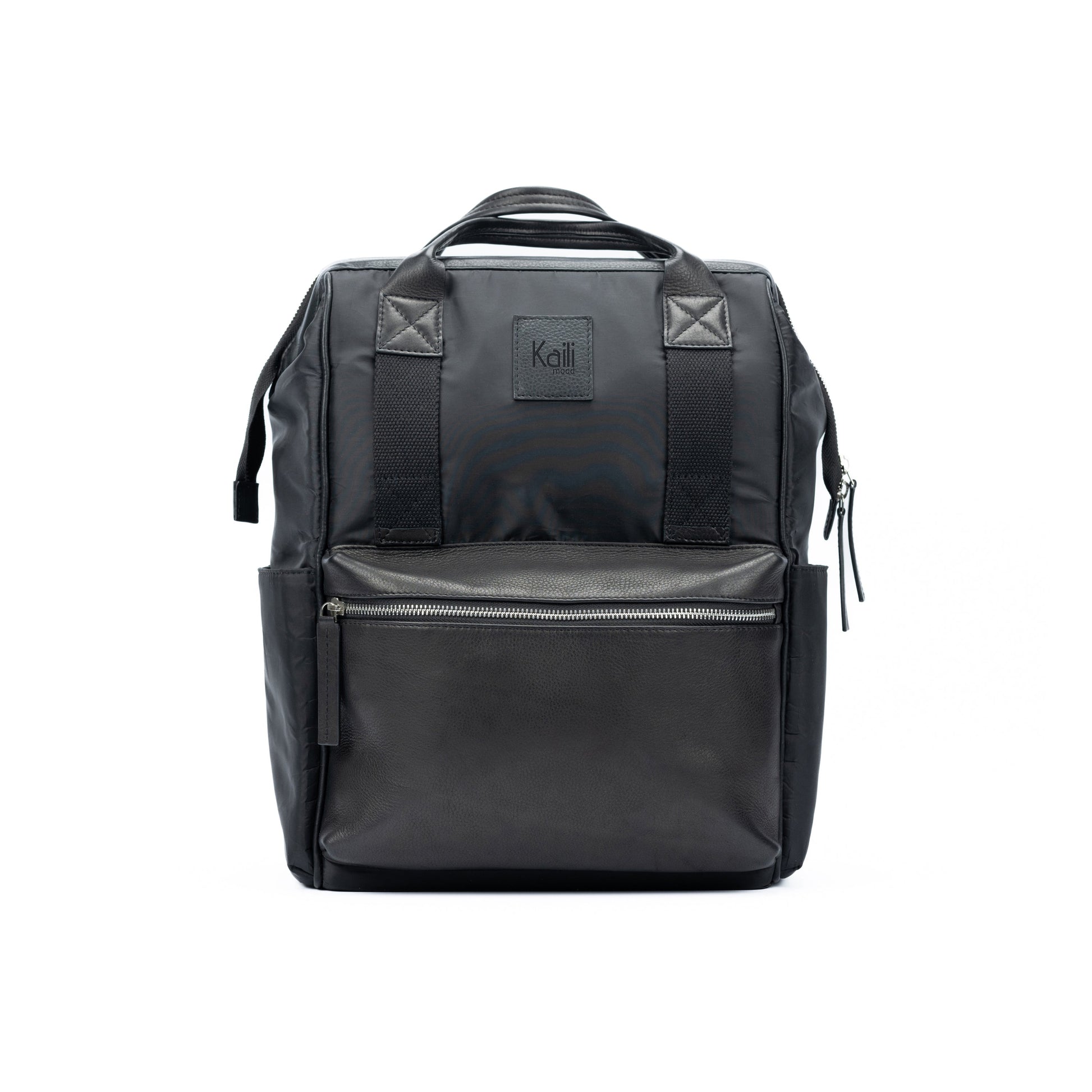 K0037AB | Waterproof Nylon/Genuine Leather Full Water Repellent Backpack