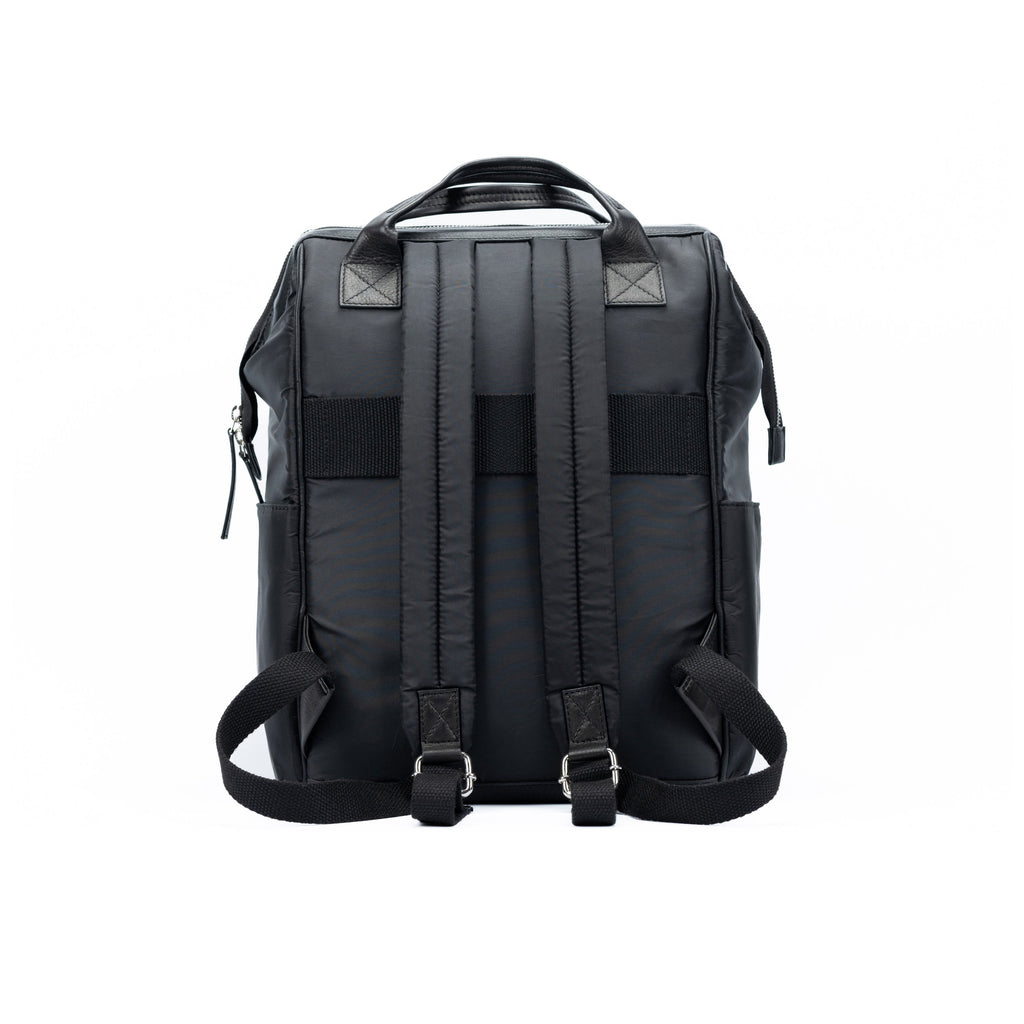 K0037AB | Waterproof Nylon/Genuine Leather Full Water Repellent Backpack