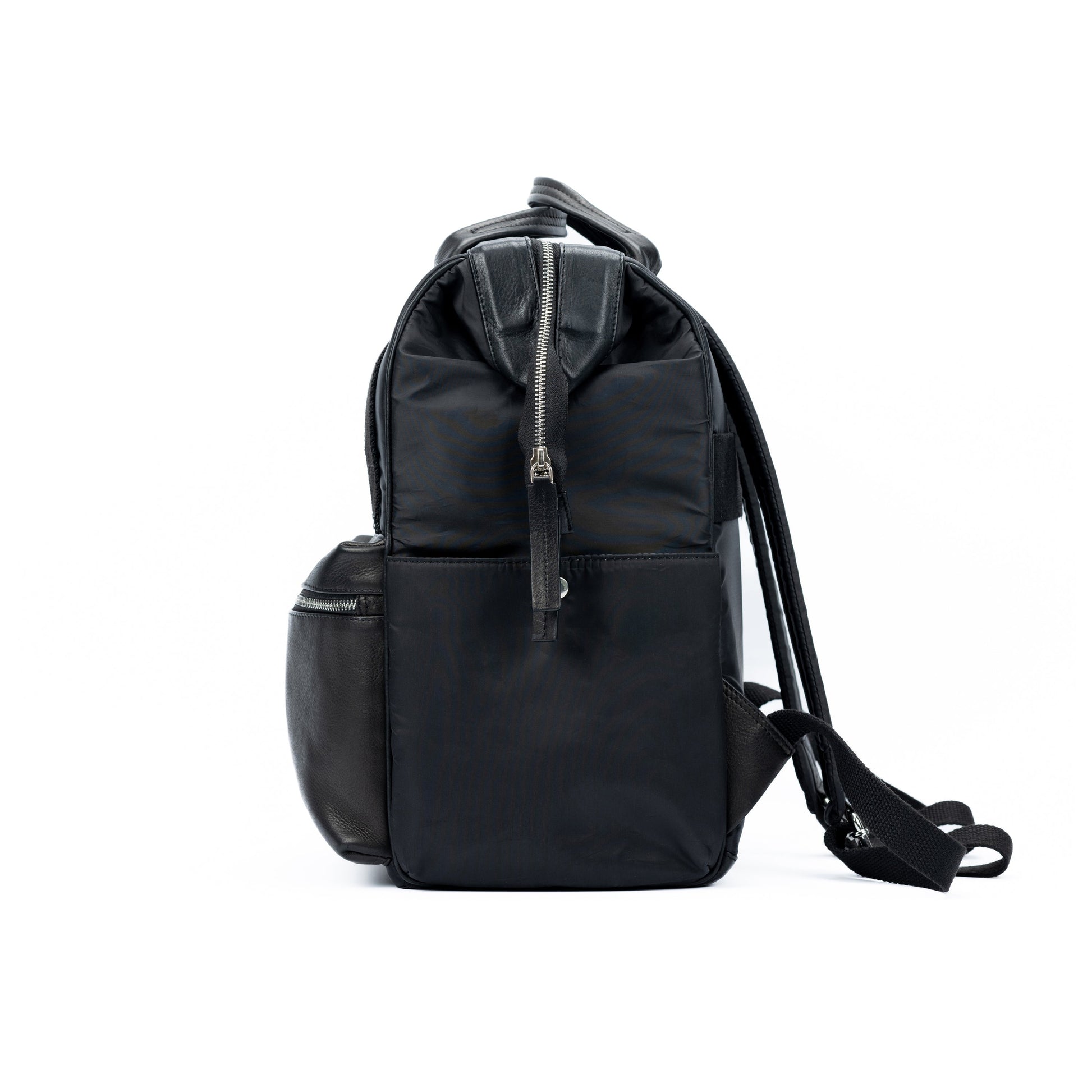 K0037AB | Waterproof Nylon/Genuine Leather Full Water Repellent Backpack