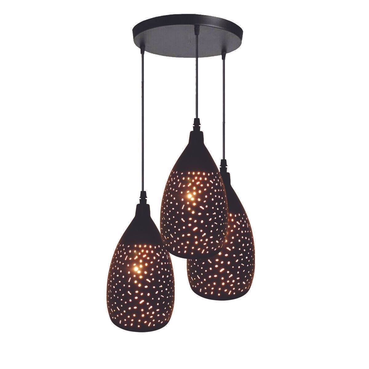 Modern Design Ceiling 3 Pendant Shade Light Set~2352