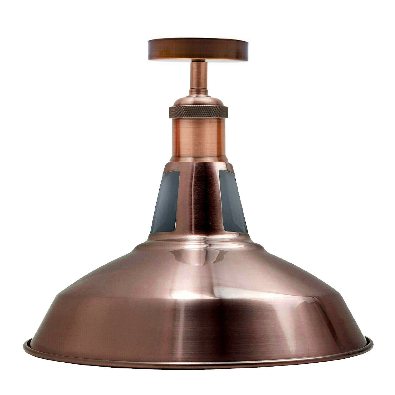 Modern Semi Flush Fittings Brushed Metal Lounge Ceiling light -