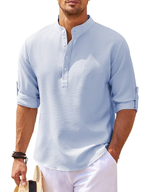 Men's Casual Henley Shirt