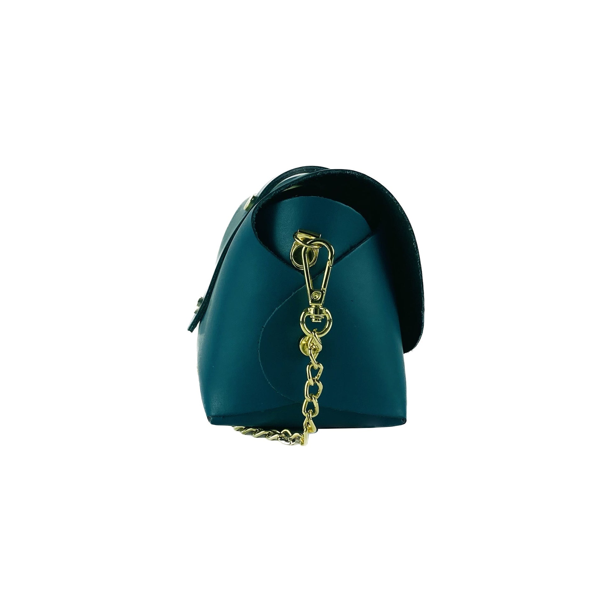 Small Genuine Leather Bag with Shoulder Strap