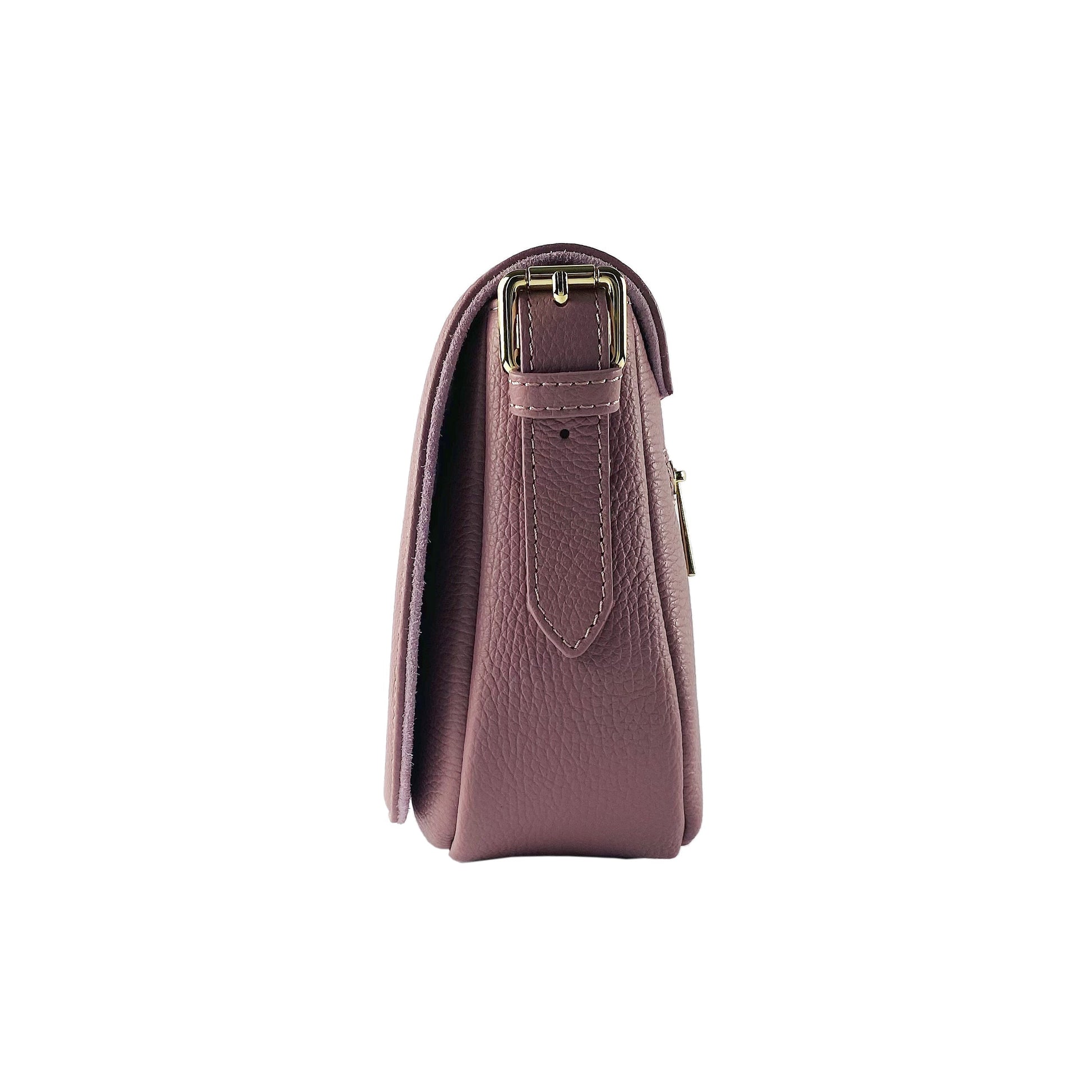 Genuine Leather Shoulder Bag – Made in Italy, with Shoulder Strap