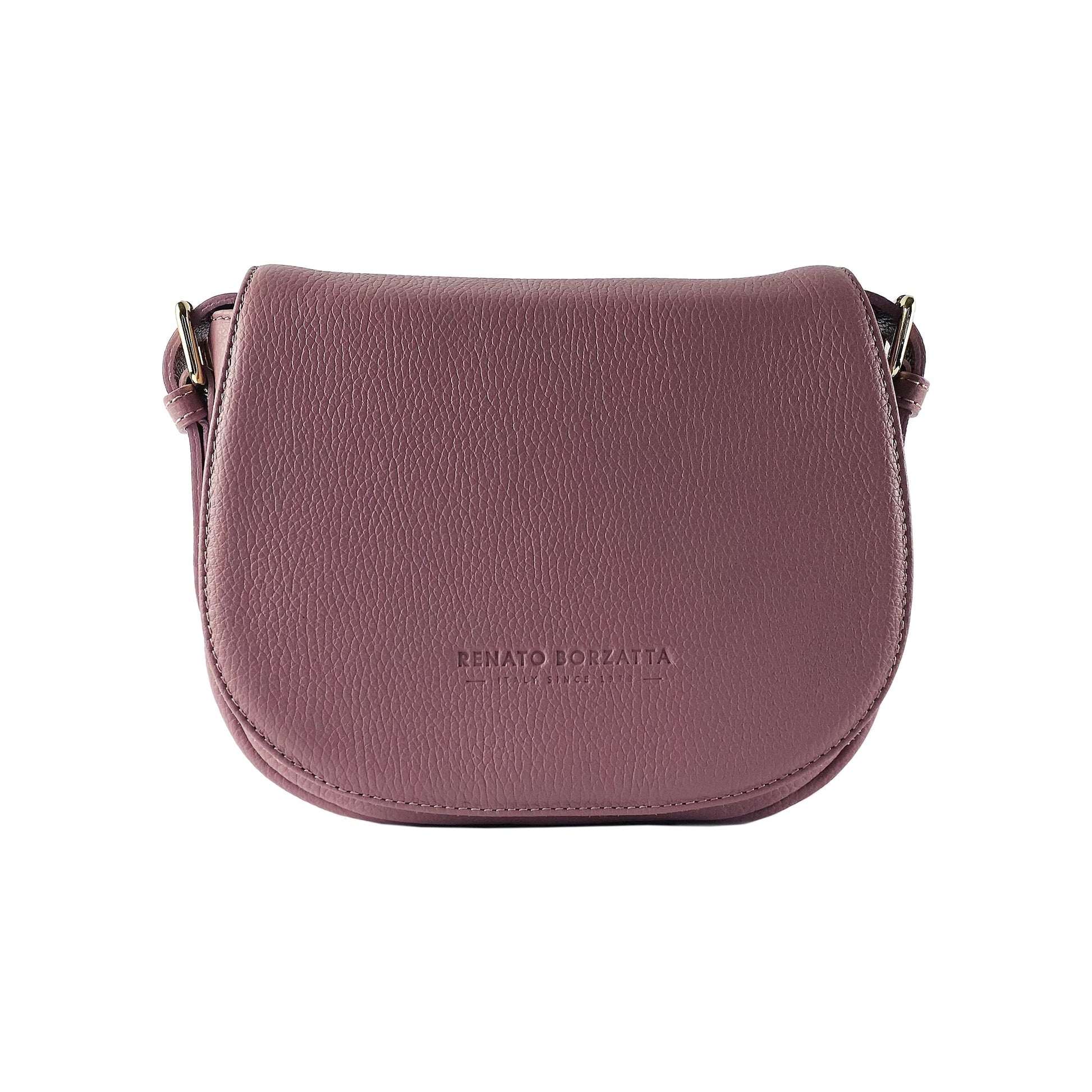 Genuine Leather Shoulder Bag – Made in Italy, with Shoulder Strap