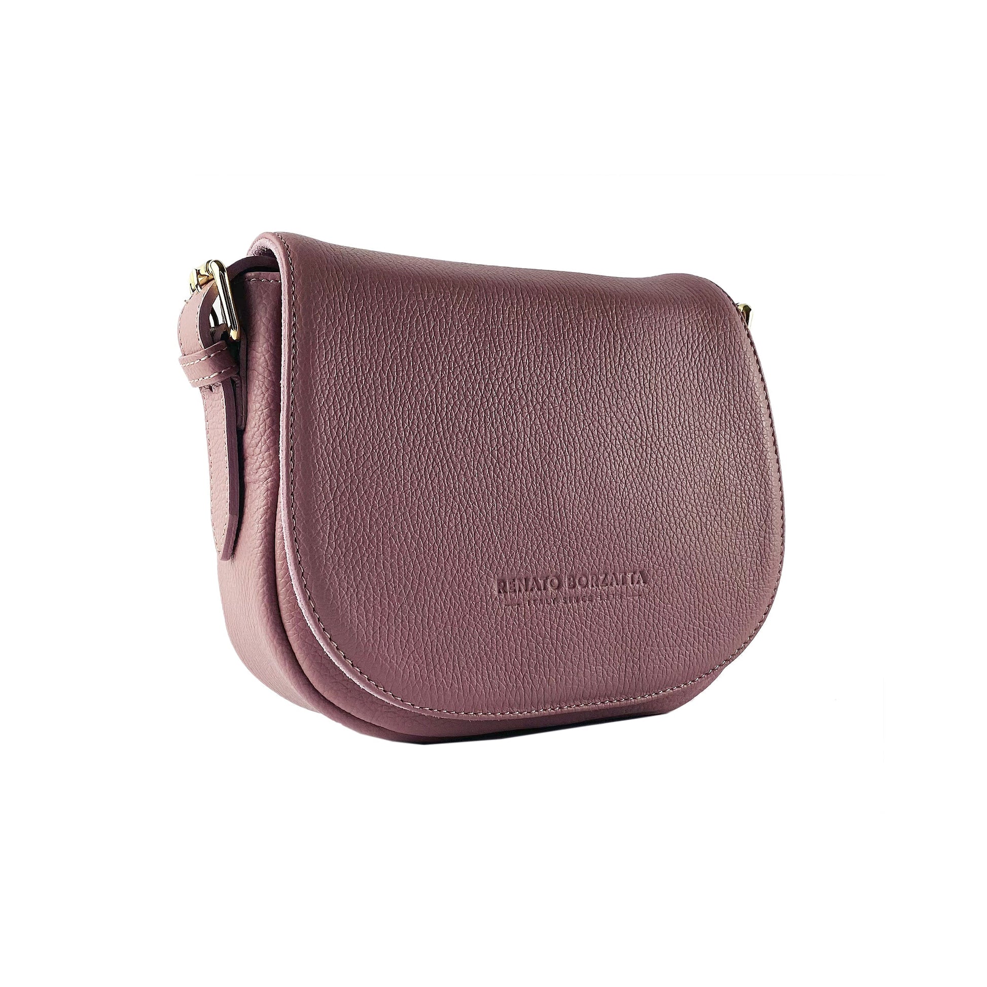 Genuine Leather Shoulder Bag – Made in Italy, with Shoulder Strap