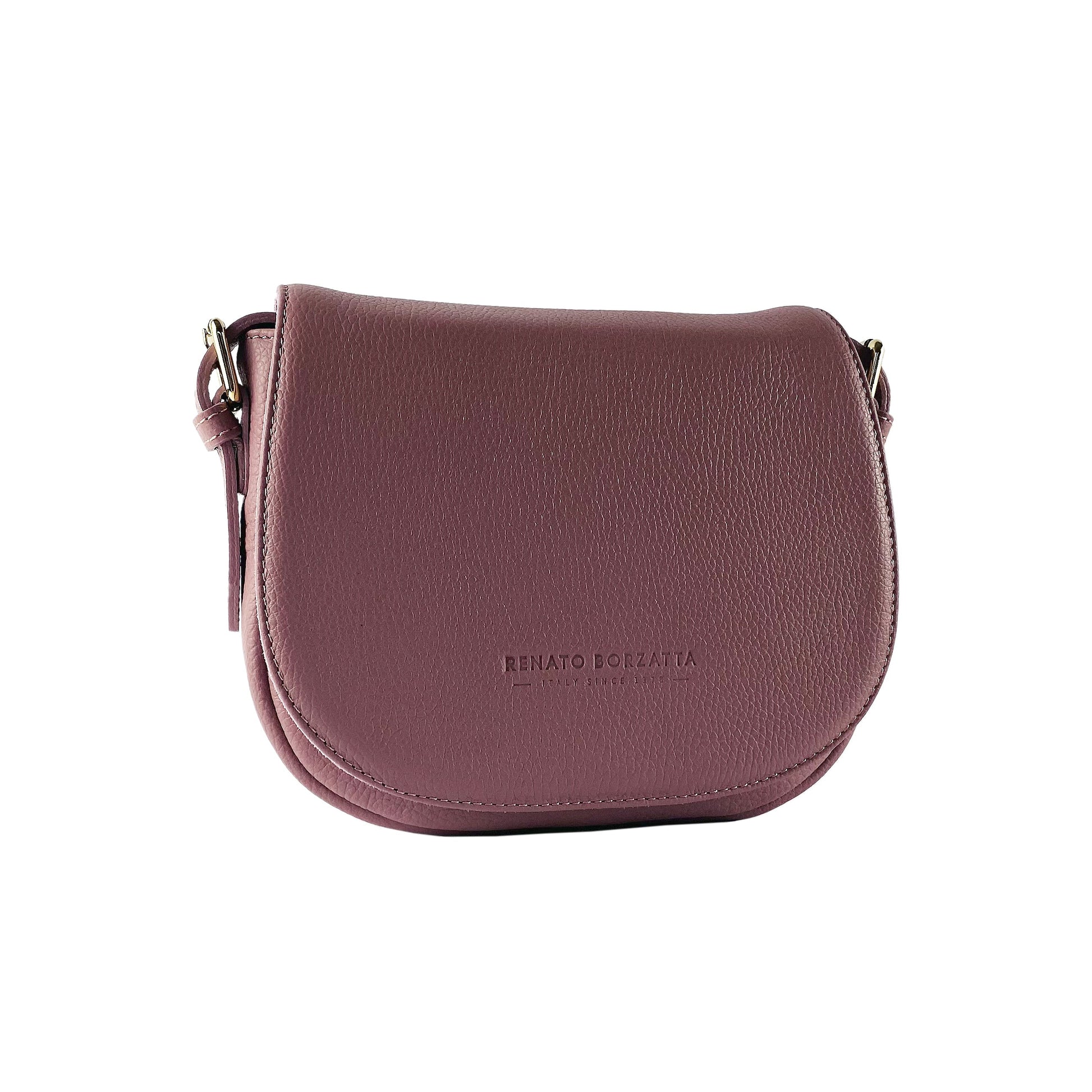 Genuine Leather Shoulder Bag – Made in Italy, with Shoulder Strap