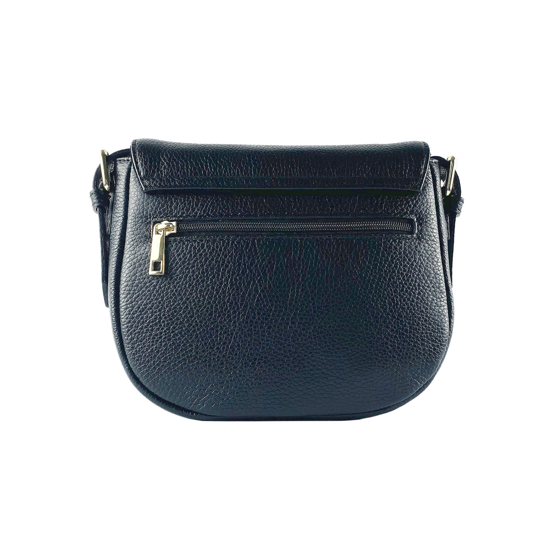 Genuine Leather Shoulder Bag – Made in Italy, with Shoulder Strap