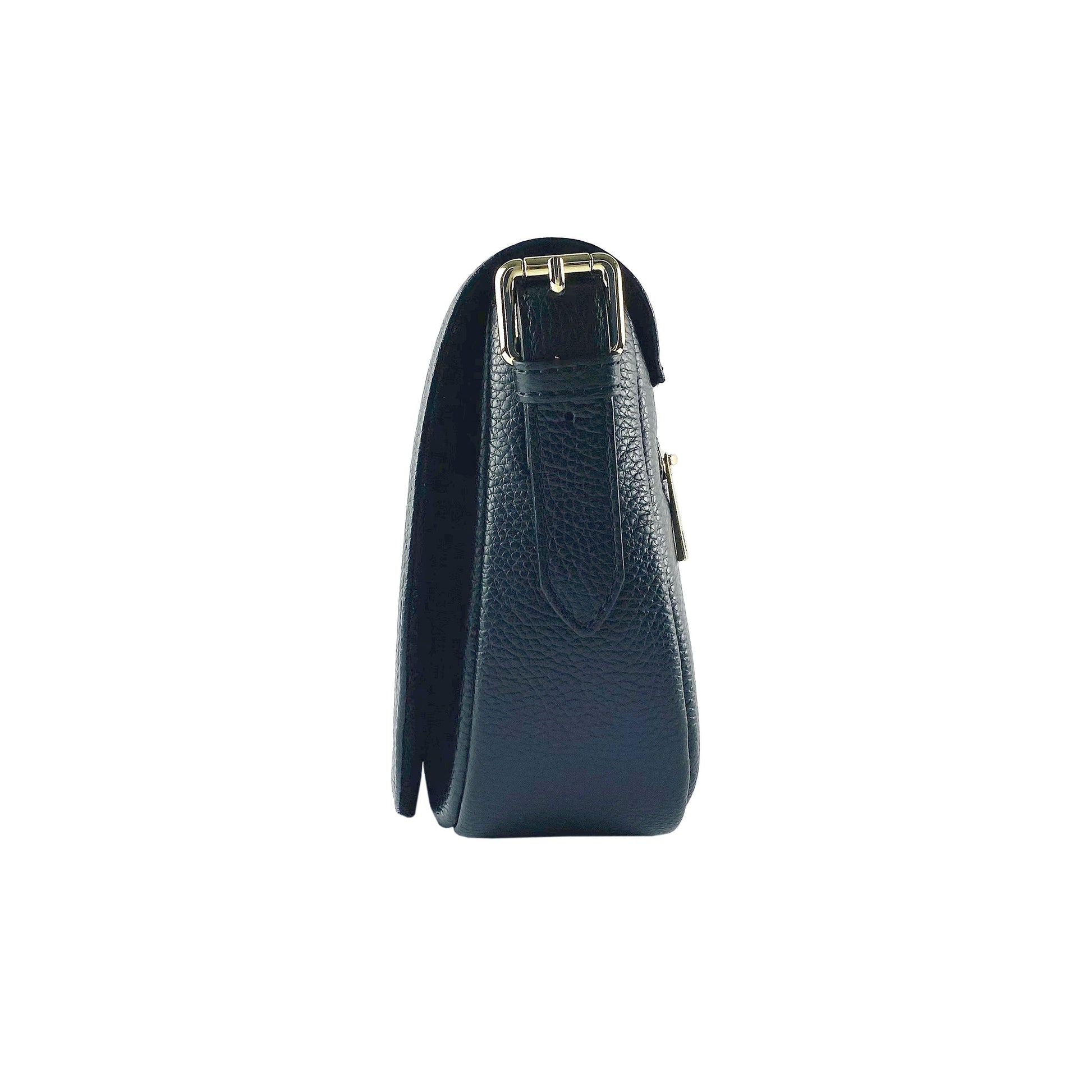 Genuine Leather Shoulder Bag – Made in Italy, with Shoulder Strap