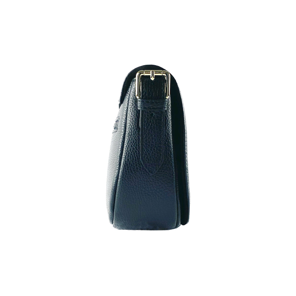 Genuine Leather Shoulder Bag – Made in Italy, with Shoulder Strap