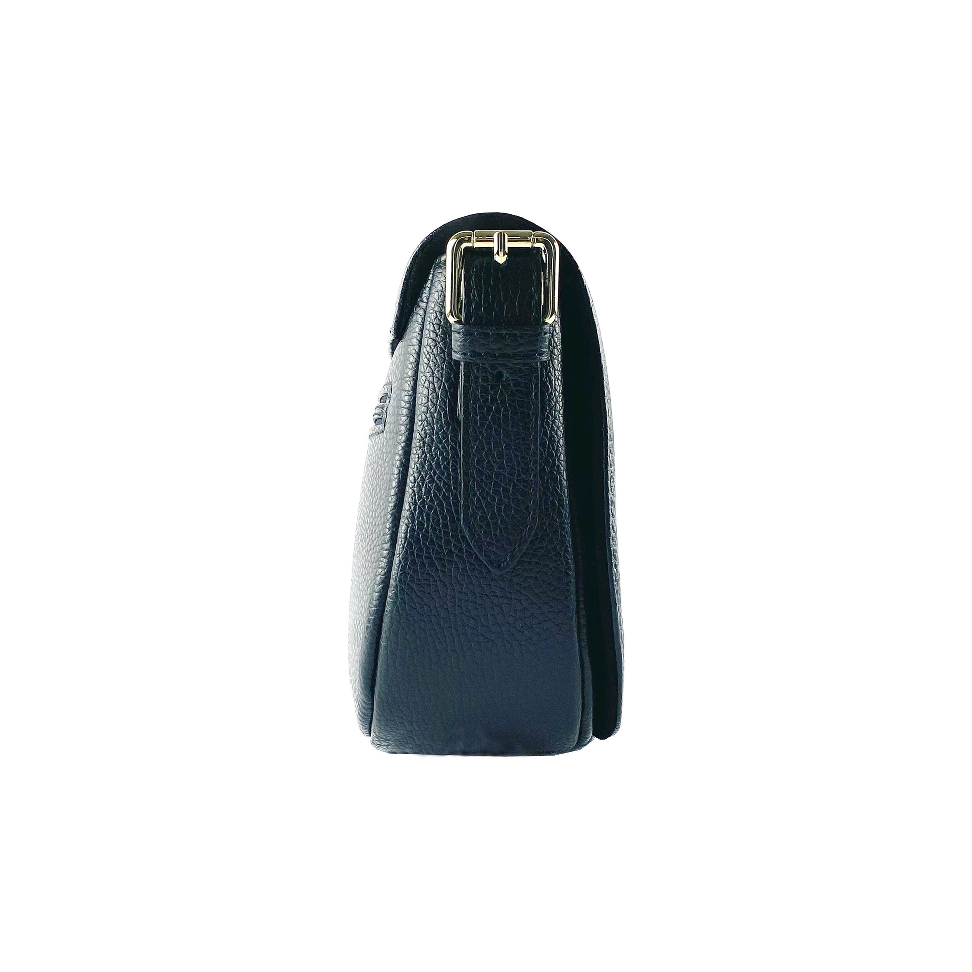 Genuine Leather Shoulder Bag – Made in Italy, with Shoulder Strap
