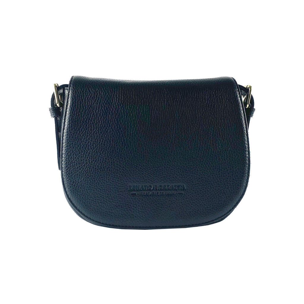 Genuine Leather Shoulder Bag – Made in Italy, with Shoulder Strap