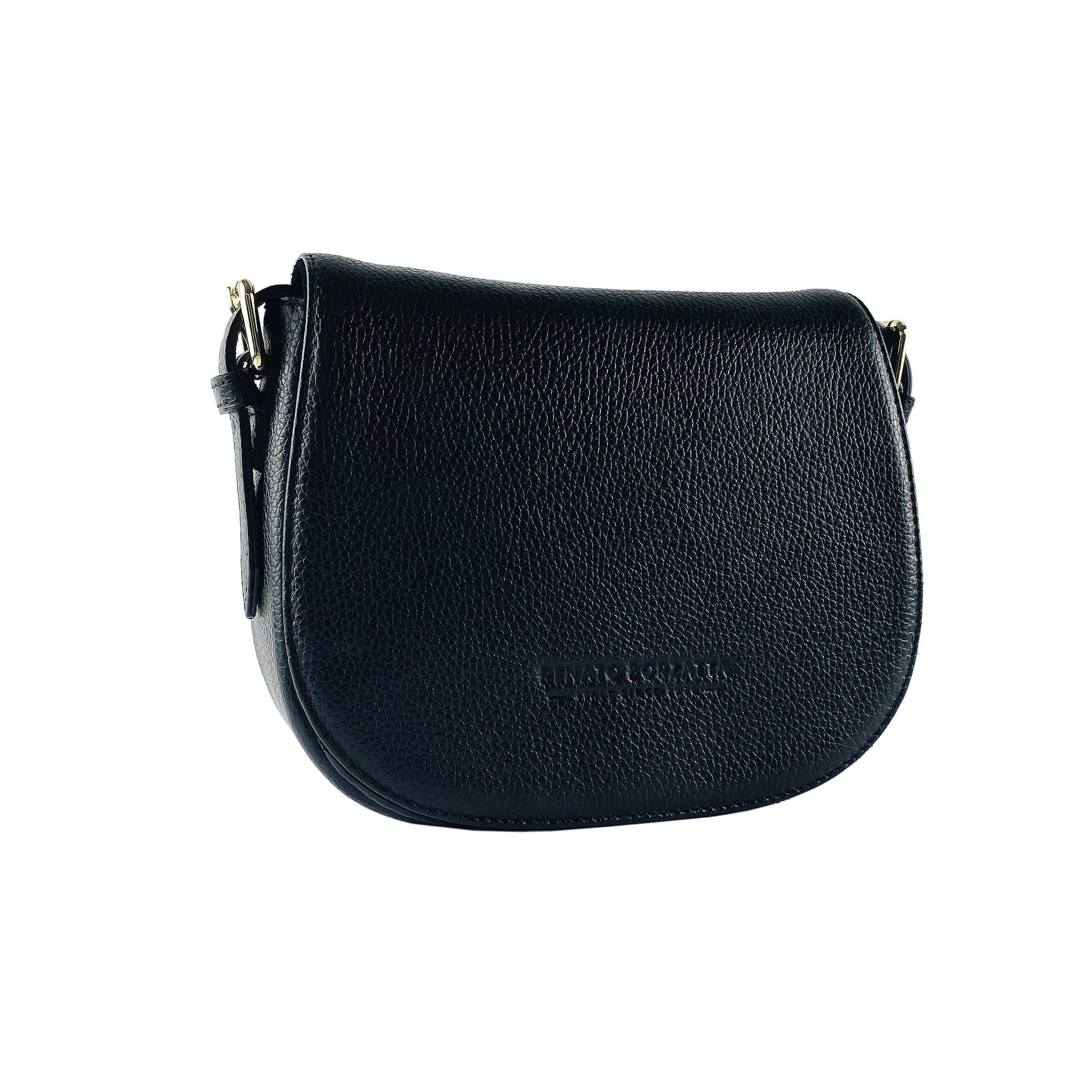 Genuine Leather Shoulder Bag – Made in Italy, with Shoulder Strap