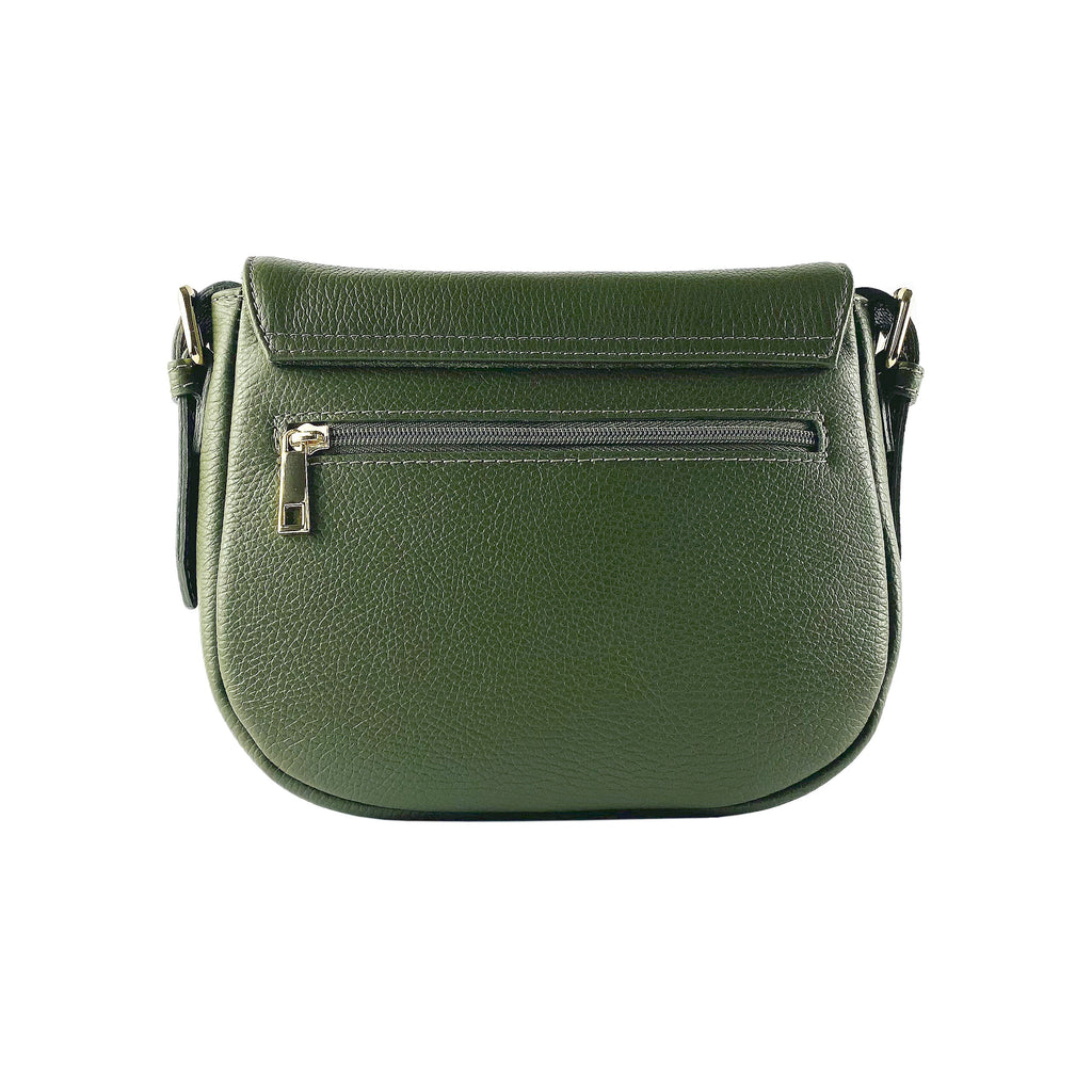 Genuine Leather Shoulder Bag with Removable Strap