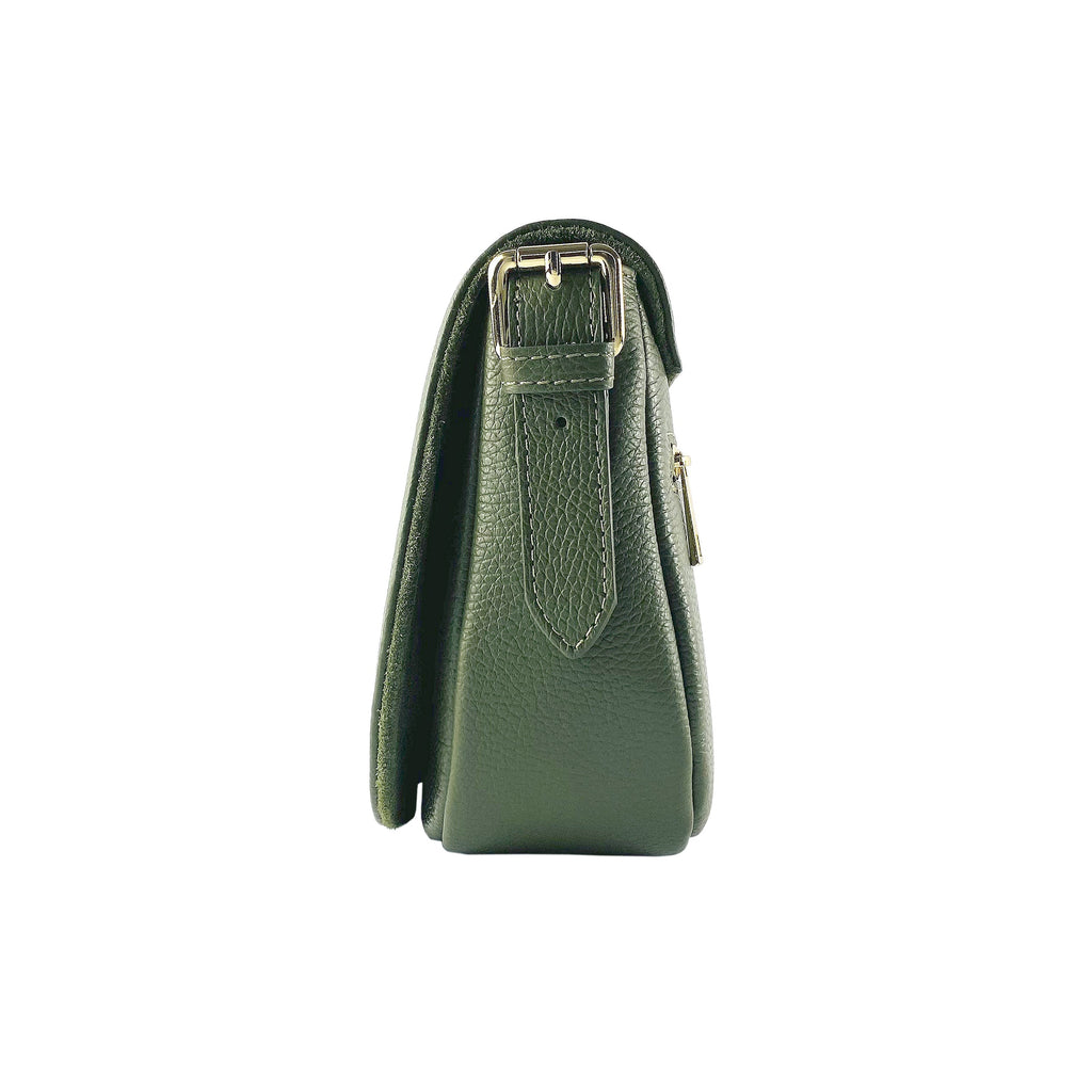Genuine Leather Shoulder Bag with Removable Strap