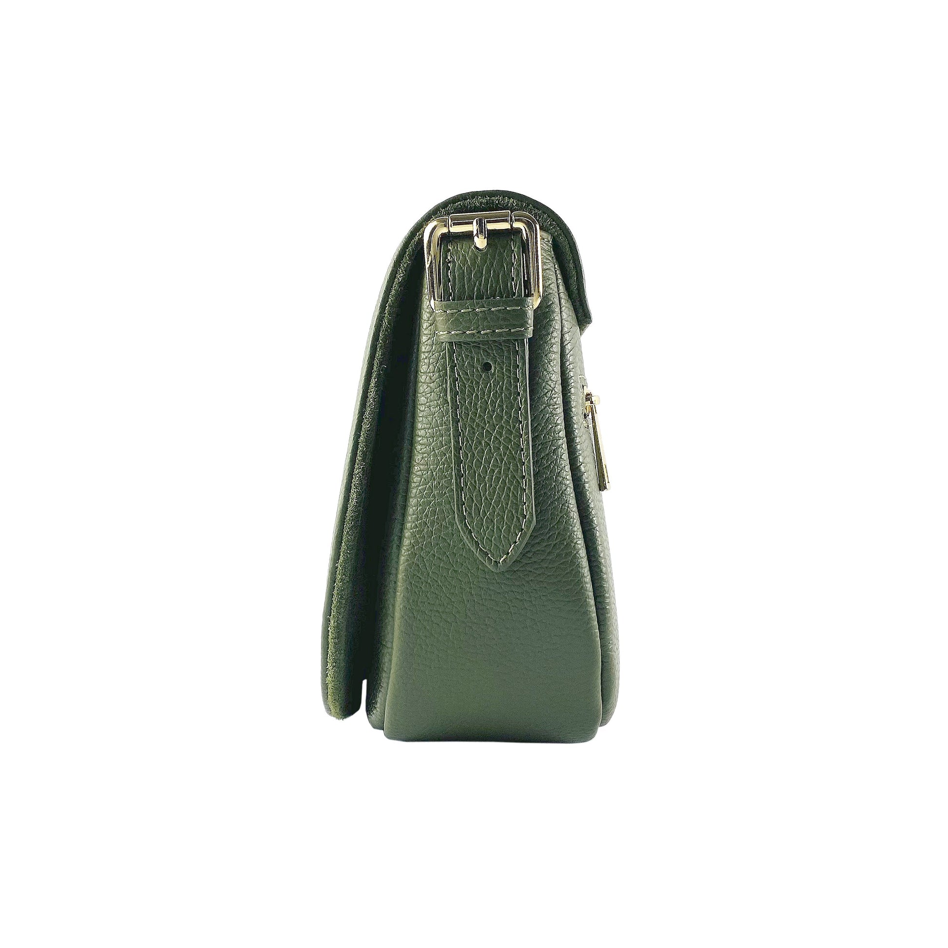 Genuine Leather Shoulder Bag with Removable Strap