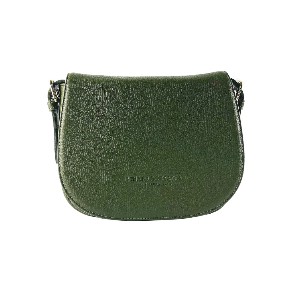 Genuine Leather Shoulder Bag with Removable Strap