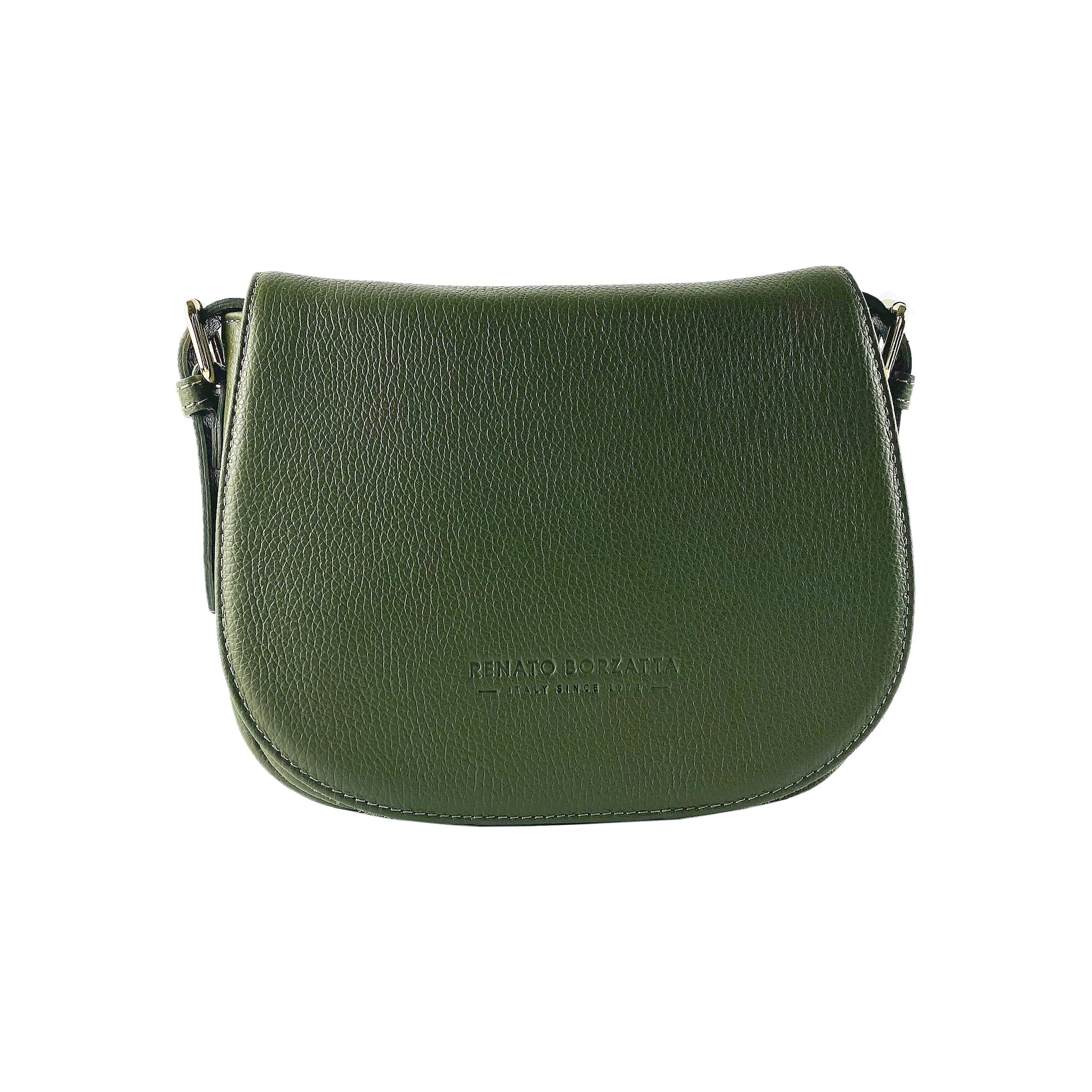 Genuine Leather Shoulder Bag with Removable Strap