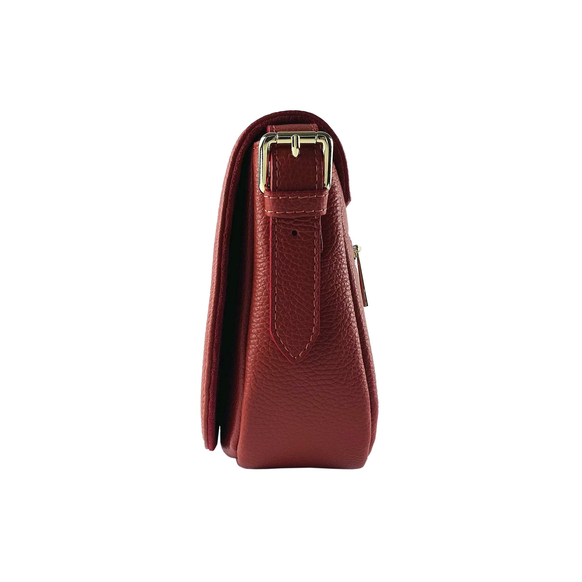Women’s Leather Crossbody Bag – Made in Italy, with Shoulder Strap