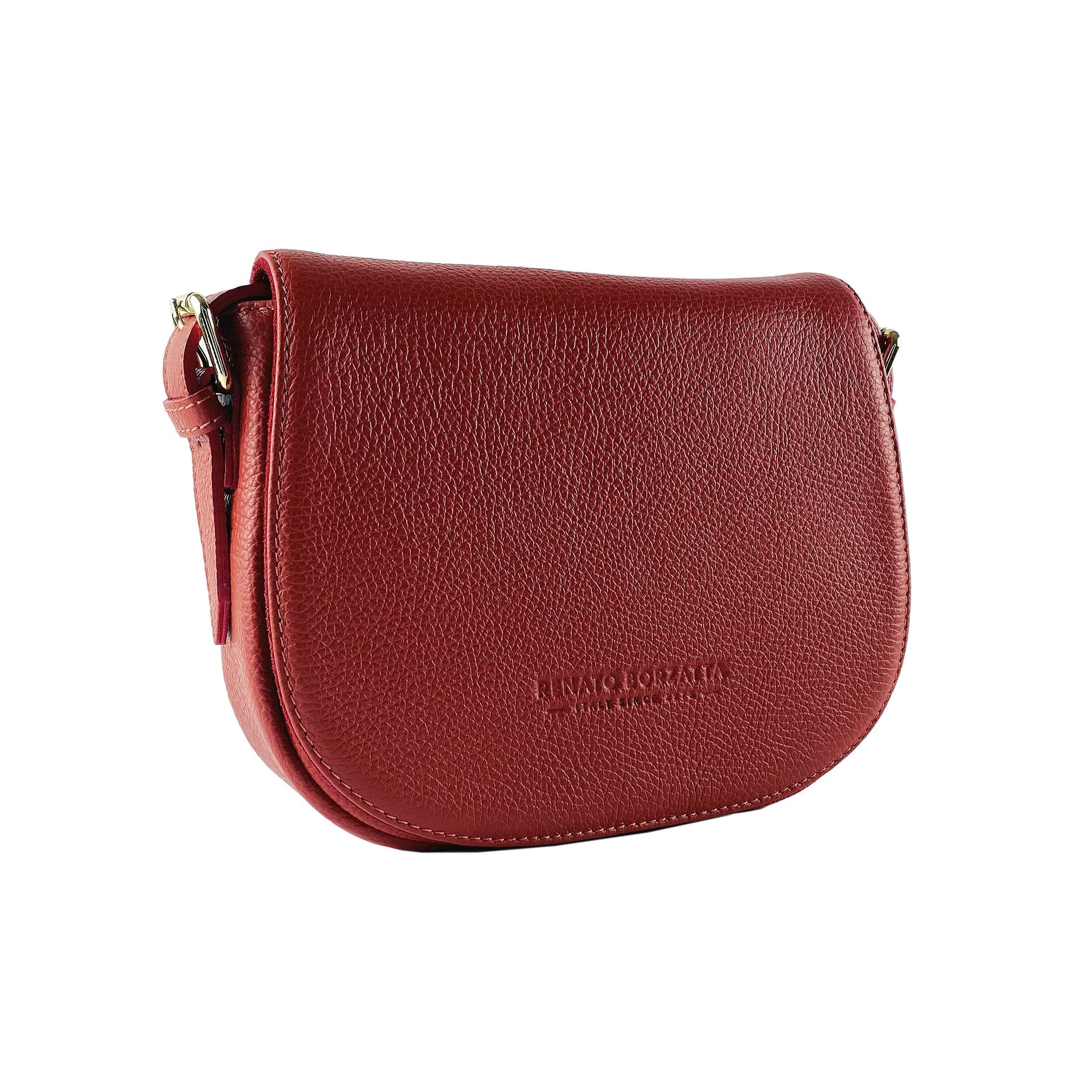 Women’s Leather Crossbody Bag – Made in Italy, with Shoulder Strap