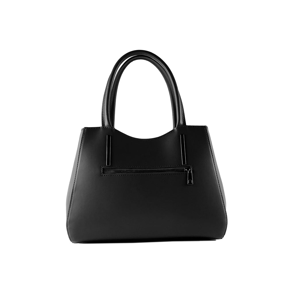 Genuine Leather Handbag Made in Italy with Shoulder Strap