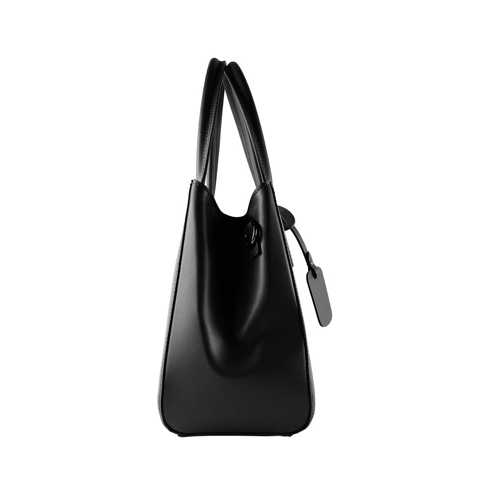 Genuine Leather Handbag Made in Italy with Shoulder Strap