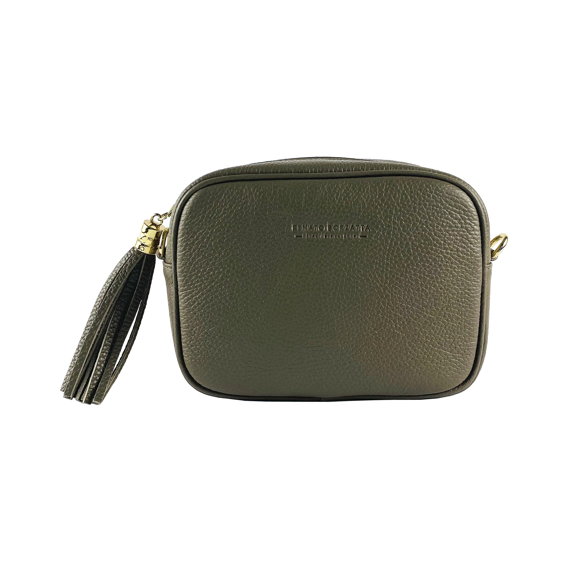 Women’s Leather Crossbody Bag – Made in Italy, with Shoulder Strap