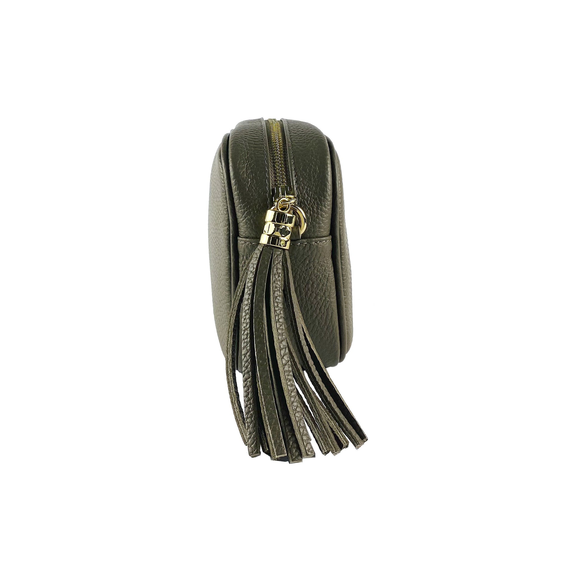 Women’s Leather Crossbody Bag – Made in Italy, with Shoulder Strap