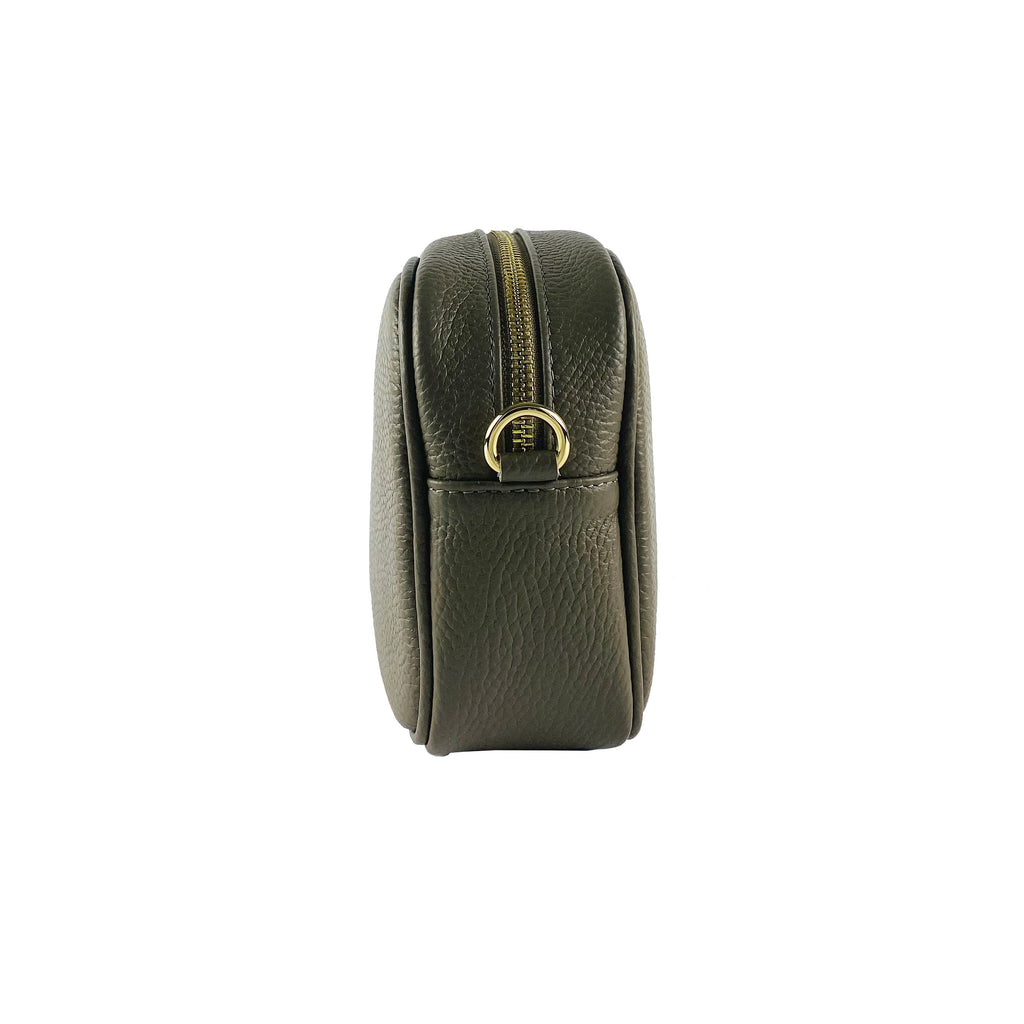 Women’s Leather Crossbody Bag – Made in Italy, with Shoulder Strap